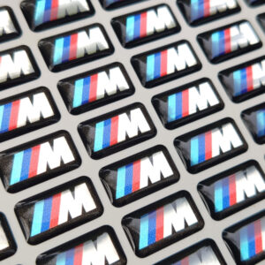 STIKER SILIKONSKI BMW M 17x9mm (1 KOMAD)