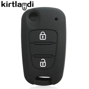 NAVLAKA ZA KLJUČ SILIKONSKA HYUNDAI/KIA TIP 2 CRNA (DVIJE TIPKE)
