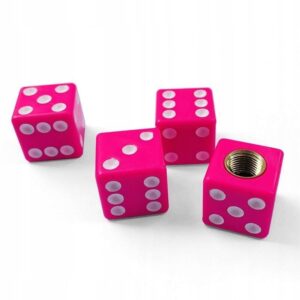 KAPICE ZA VENTIL KOCKICE ROZE (BIJELE TAČKICE) 4/1