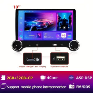 RADIO ZA AUTO ANDROID 10″ A100 2+32GB CARPLAY DRIVEONE 2K (UNIVERZALNI)