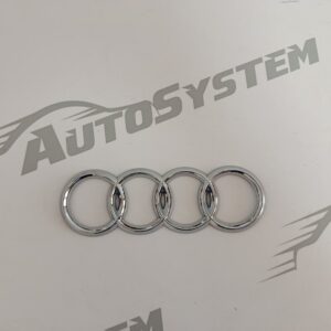 PLASTIČNA OZNAKA AUDI HROM 17,7x5,7cm (SAMOLJEPLJIVA)